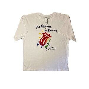 THE ROLLING STONES American Tour 1981 T-Shirt White - Size: XXL NEW with TAGS